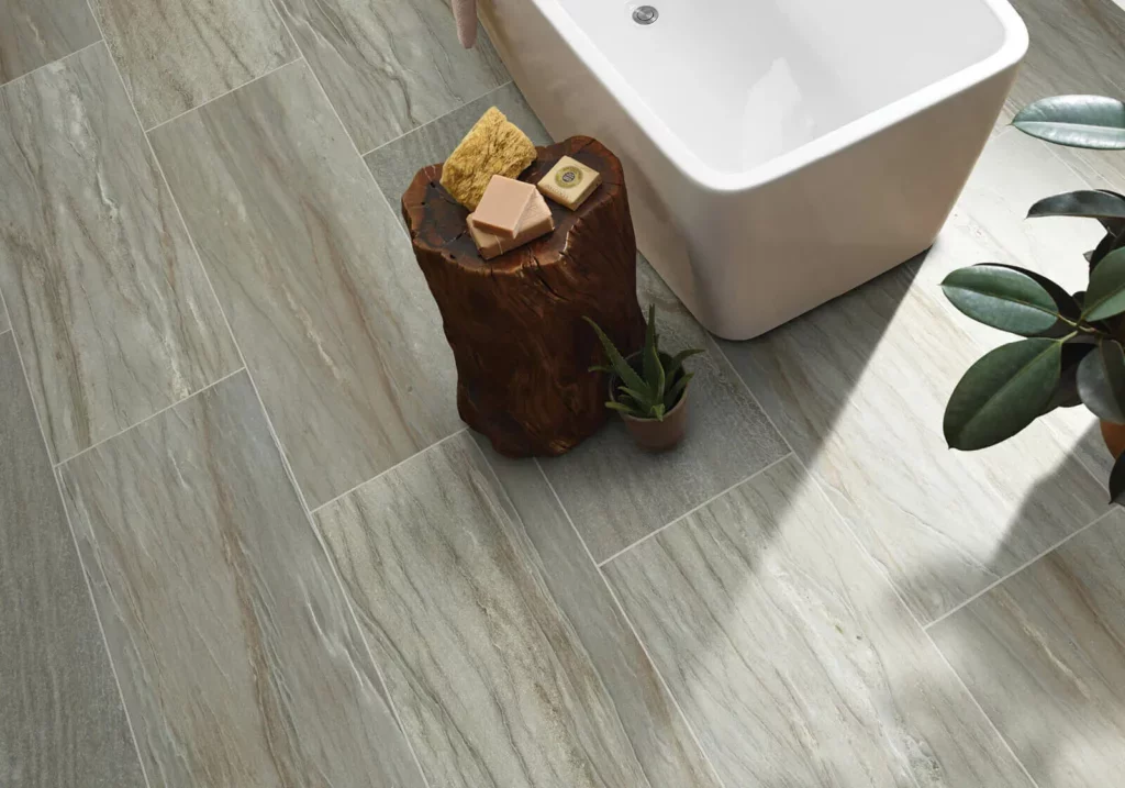 Bathroom Tile floor | Roger's Flooring